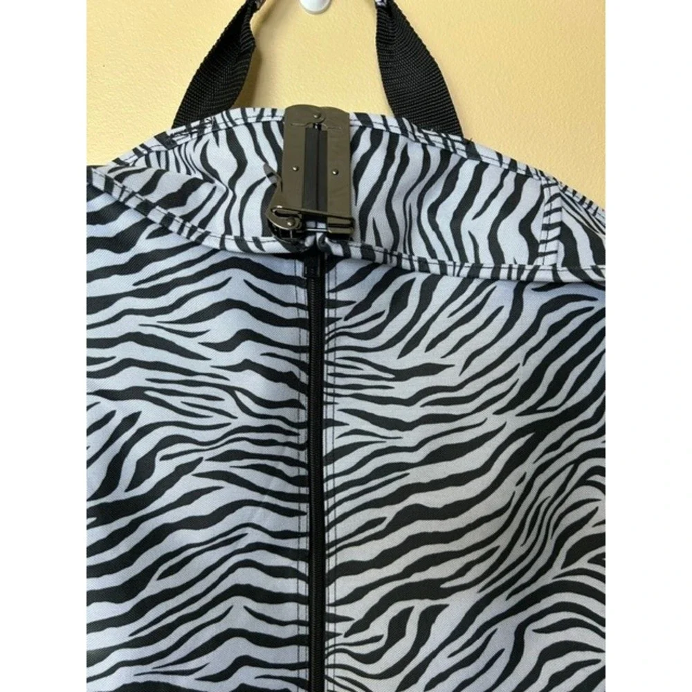 WallyBags 52 Inch Garment Bag Zebra Print Travel Suit Cover with Handles NEW